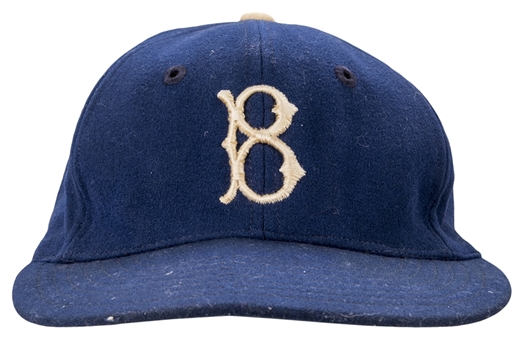 1955 Circa Johnny Podres Game Used Brooklyn Dodgers Cap (JT Sports)